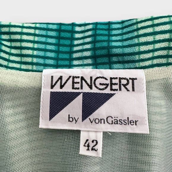 Vintage Late 1970s Wengert by Von Gässler Striped Midi Dress - Picture 7 of 7